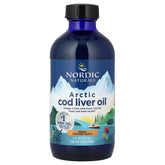 Nordic Naturals Arctic Cod Liver Oil Orange 8oz - front of bottle