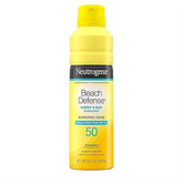 Neutrogena Beach Defense Sunscreen For All Skin Types Spray Spf50 Water Resistant Sunscreen For All Skin Types Body Spray 184G, Pack Of 1