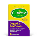 Culturelle Daily Probiotic, Digestive Health Capsules | Works Naturally with Your Body to Keep Digestive System in Balance | With the Proven Effective Probiotic | Packaging May Vary (30 Count)
