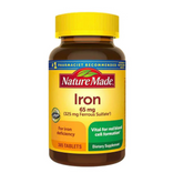 Nature Made Iron 65 mg (from Ferrous Sulfate) Tablets for Red Blood Cell Formation (365 ct.).