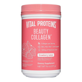Vital Proteins Beauty Collagen (Strawberry Lemon, Canister) - 120mg of Hyaluronic Acid and 15g of Collagen Per Serving