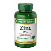 Nature's Bounty Zinc 50 mg, 400 Caplets- 50mg High Potency Zinc, Vegetarian Friendly, nalkotSumplimentsGuide
