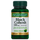 Nature's Bounty Black Cohosh Root Pills and Herbal Health Supplement, Natural Menopausal Support, 540 mg, 100 Capsules