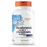 Doctor's Best Hyaluronic Acid with Chondroitin Sulfate, Featuring BioCell Collagen, Non-GMO, Gluten Free, Soy Free, Joint Support, 180 Count (Pack of 1)