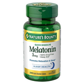 Nature’s Bounty Melatonin 3mg, 100% Drug Free Sleep Aids for Adults, Supports Relaxation and Sleep, Dietary Supplement, 240 Count (Cherry Flavour - Packaging May Vary)