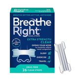 Breathe Right Extra Clear for Sensitive Skin, 26 Count
