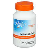 Doctor's Best Astaxanthin, Powerful Antioxidant, Skin, Eye Health, Non-GMO, Gluten Free, Vegan, Soy Free, 6 mg, 90VSG