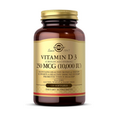 Solgar Vitamin D3 (Cholecalciferol) 250 MCG (10,000 IU), 120 Softgels - Helps Maintain Healthy Bones & Teeth - Immune System Support - Non GMO, Gluten Free, Dairy Free - 120 Servings