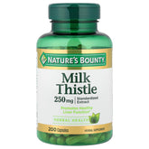 Nature's Bounty Milk Thistle 250mg 200ct - front of bottle