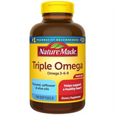 Nature Made Triple Omega 3 6 9, Flaxseed, Safflower, & Olive Oils, Healthy Heart Support, Fish Free Omega 3 Supplement, 150 Softgels, 75 Day Supply