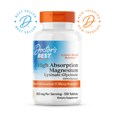 Doctor's Best High Absorption Magnesium 200mg, 120 Tablets