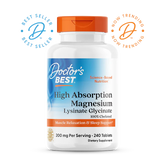 Doctor's Best High Absorption Magnesium 200mg, 240 Tablets