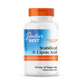 Doctor's Best Stabilized R-Lipoic Acid 100mg 60ct - front of bottle