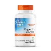 Doctor's Best Vegan D3 2500IU 60ct - front of bottle