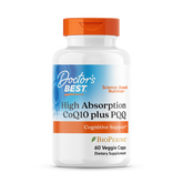Doctor's Best High Absorption CoQ10 Plus PQQ 60ct - front of bottle