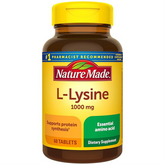 Nature Made L-Lysine 1000 mg, Dietary Supplement, 60 Tablets, 60 Day Supply
