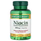 Nature's Bounty Niacin 500mg 120ct - front of bottle