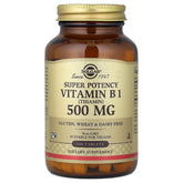 Solgar Super Potency Vitamin B1 500mg 100ct - front of bottle