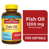 Nature Made Fish Oil 1200mg 100ct - front of bottle