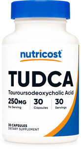 Nutricost TUDCA 250mg 30ct - front of bottle
