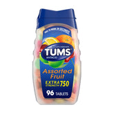 Tums Assorted Fruit Extra Strength Antacid 96ct - front of bottle