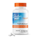 Doctors Best Nattokinase, 2000 Fus, Supports Cardiovascular Health, Non-GMO, Vegan 90 Veggie Caps