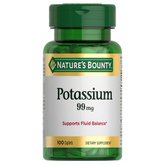 Nature Bounty Potassium 99mg, 100 Tablets