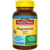Nature Made Magnesium Citrate 250mg, 60 Softgels