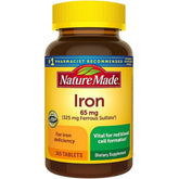 Nature Made Iron 65mg, 365 Tablets