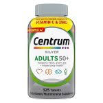 Centrum Silver adults Multivitamin for age 50 Plus, Multivitamin/Multimineral Supplement with Vitamins Vitamins, Non-GMO Ingredients (Centrum Adult 50 Plus, 325 Tablets)