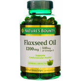 Nature's Bounty Flaxseed Oil 1200 mg - 125 Capsules