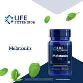 Life Extension Melatonin - 1 Mg, 60 Capsules