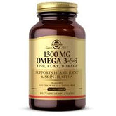 Solgar 1300 mg Omega 3-6-9, 120 Softgels - Fish Oil Supplement - Support for Heart, Joint & Skin Health - Includes Flaxseed & Borage - Contains EPA & DHA - Omega 3 Fatty Acids - 40 Servings