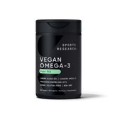 Sports Research Vegan Omega-3 60 Softgels - front of bottle