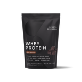 Sports Research Whey Protein Isolate Dutch Chocolate 36.2oz - front of container