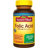 Nature Made Folic Acid 400mcg, 250 Tablets