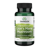 Swanson Premium Swanson Full Spectrum Lion's Mane Mushroom (SW1096, 500 Mg) - 60 Caps