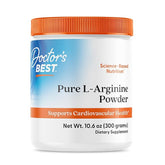 Doctor's Best L-Arginine Powder, Non-GMO, Vegan, Gluten Free, Soy Free, Helps Promote Muscle Growth, 300 Grams