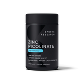 Sports Research High Potency Zinc Picolinate 30mg with Organic Coconut Oil Highly Absorbable Zinc Supplement for Healthy Immune & Enzyme Function - Non-GMO Tested & Gluten-Free (90 Liquid Softgels) Brand: Sports Research