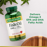 N.ATURE'S B.OUNTY ODOR-LESS FISH OIL, 350MG OF OMEGA-3, VALUE SIZE, 200 COATED SOFTGELS