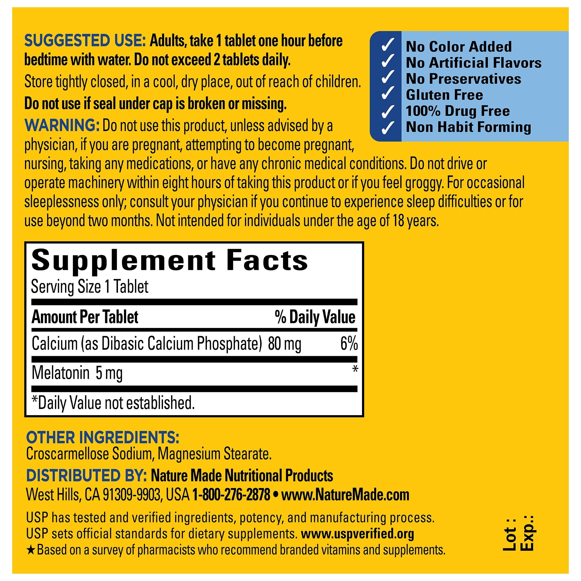 Nature Made Melatonin 5mg 90ct - additional view