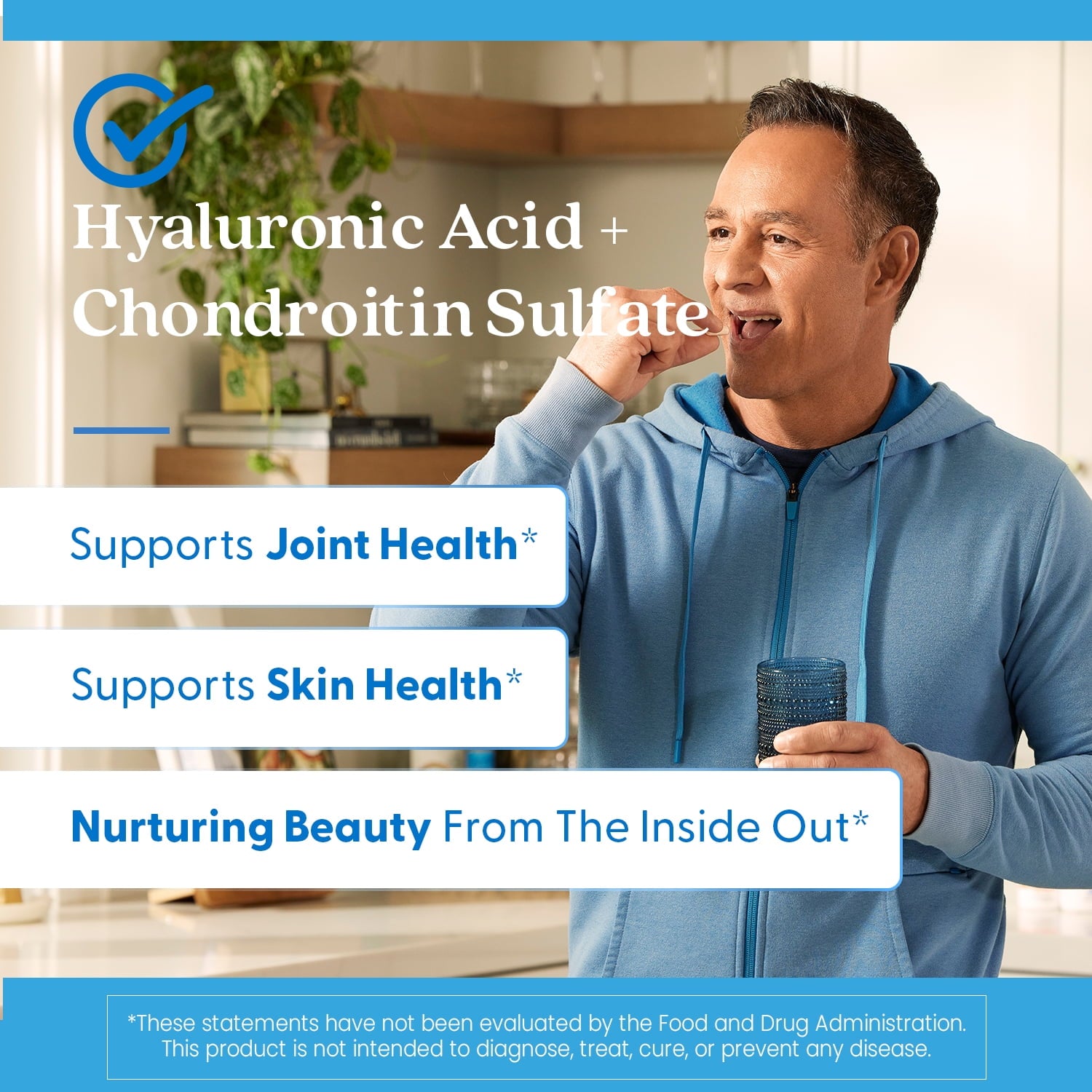 Doctor's Best Hyaluronic Acid Chondroitin Sulfate 180ct - back of bottle