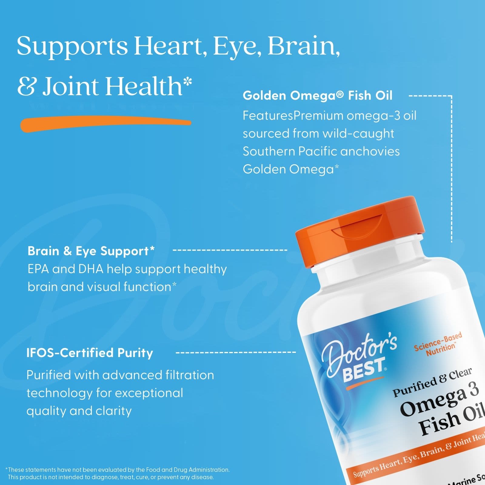 Doctor's Best Omega-3 Fish Oil 1000mg 120ct - additional product view
