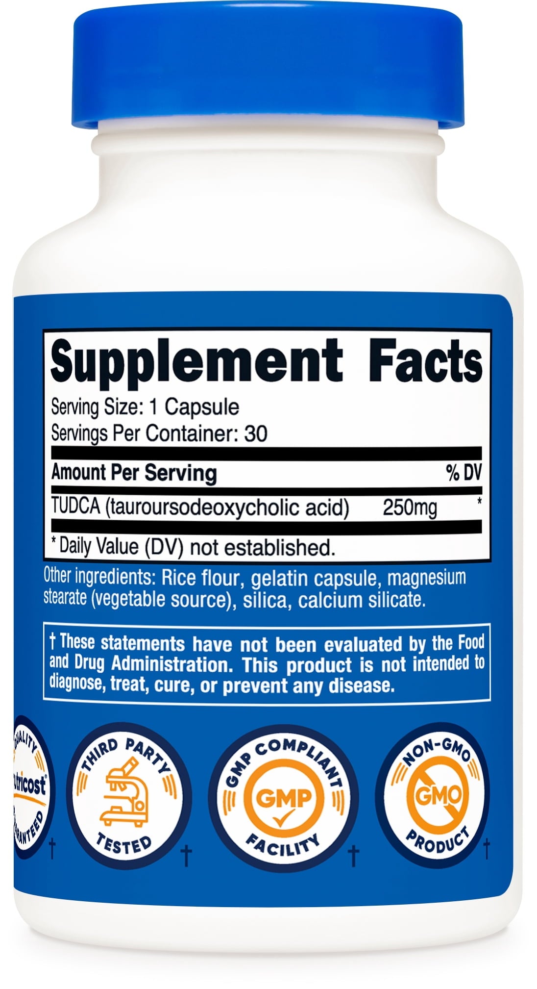 Nutricost TUDCA 250mg 30ct - additional view