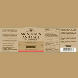 Solgar Skin, Nails & Hair, Advanced MSM Formula, 120 Tablets - Supports Collagen for Hair, Nail and Skin Health - Provides Zinc, Vitamin C & Copper - Non GMO, Vegan, Gluten & Dairy Free - 60 Servings