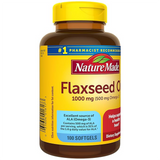 Nature Made Flaxseed Oil 1000 mg, Fish Free Omega 3 Supplement, Dietary Supplement for Heart Health Support, 100 Softgels, 100 Day Supply