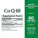N.ature's B.ounty CoQ10 100mg Plus L-Carnitine, Supports Heart Health, Dietary Supplement Twin Pack, 120 Softgels