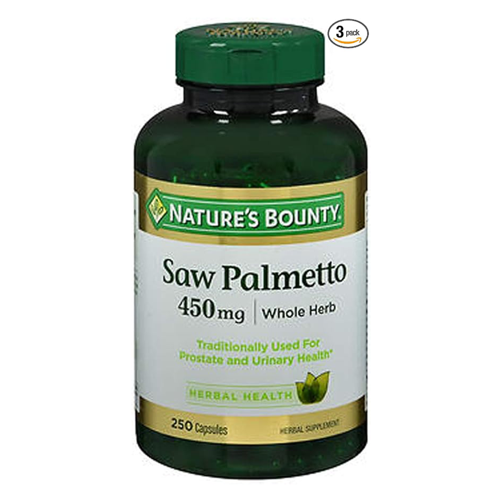 Nature's Bounty Saw Palmetto 450 mg Capsules 250