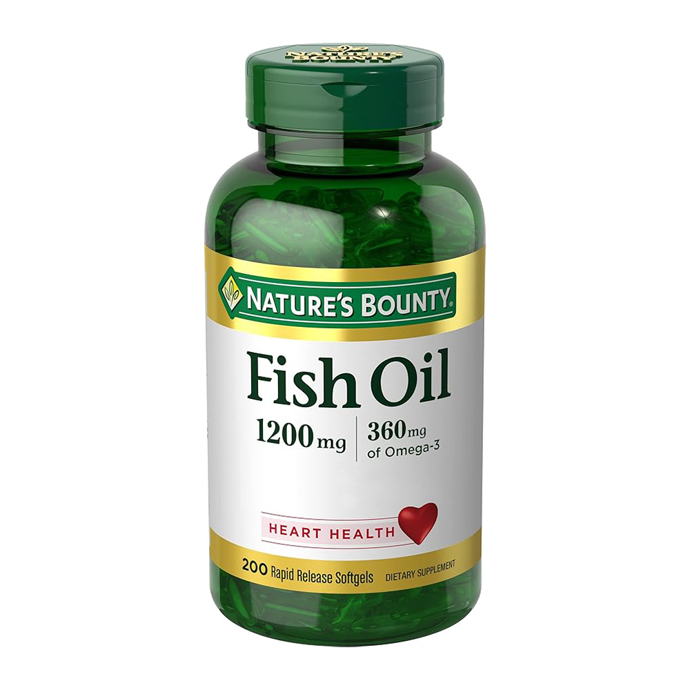 N.ATURE'S B.OUNTY ODOR-LESS FISH OIL, 350MG OF OMEGA-3, VALUE SIZE, 200 COATED SOFTGELS