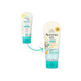 Aveeno Kids Continuous Protection Zinc Oxide Mineral Sunscreen Lotion for Children's Sensitive Skin with Broad Spectrum SPF 50, Tear-Free, Sweat- & Water-Resistant, Non-Greasy, 3 fl. oz